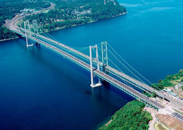 Tacoma Narrows Bridge and Gig Harbor